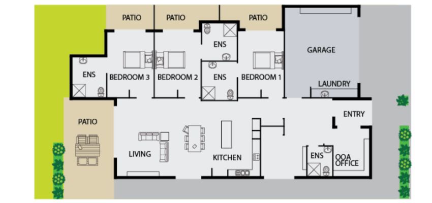 Floorplan of a home in Everton Park