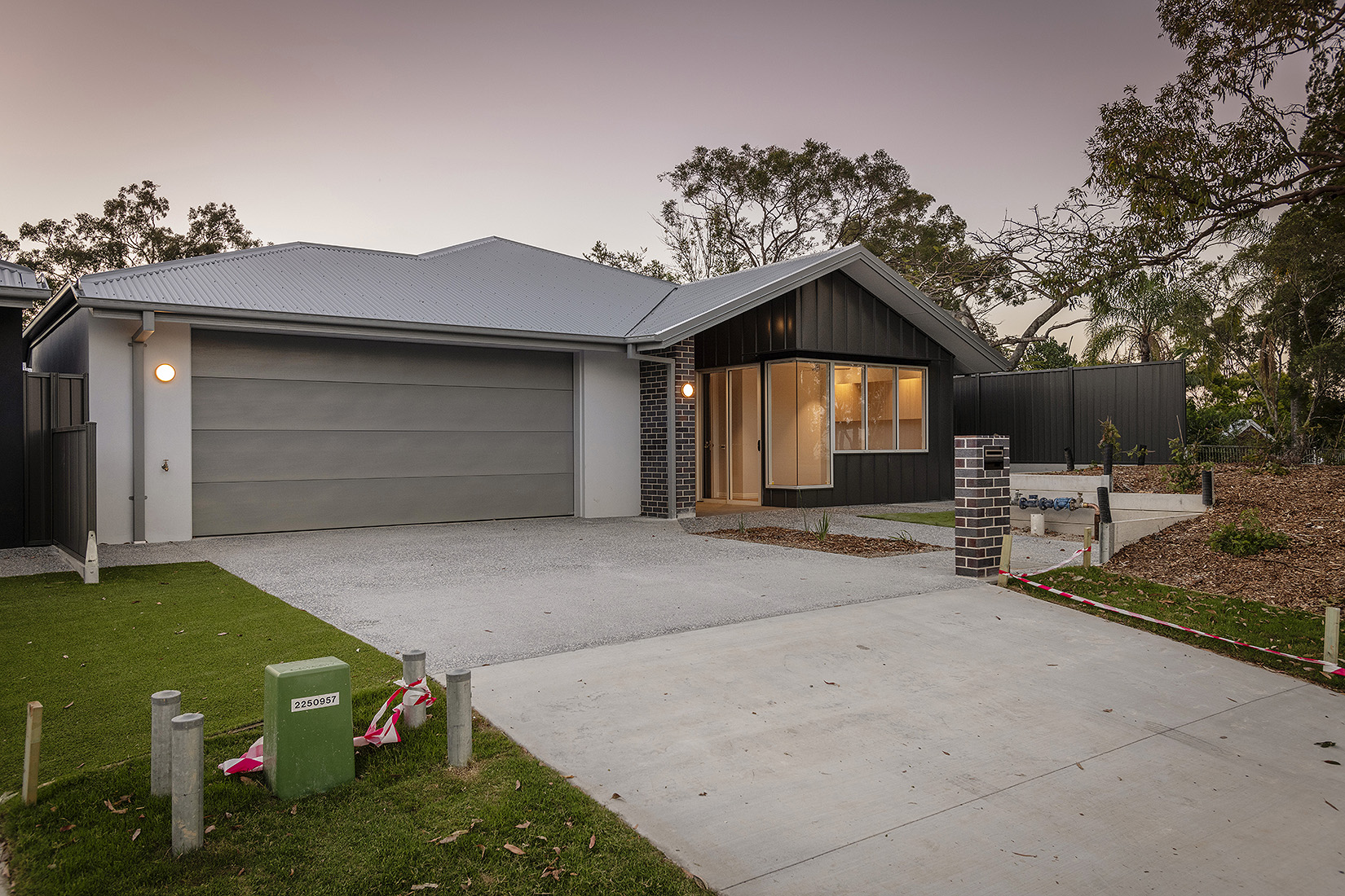 front of the property