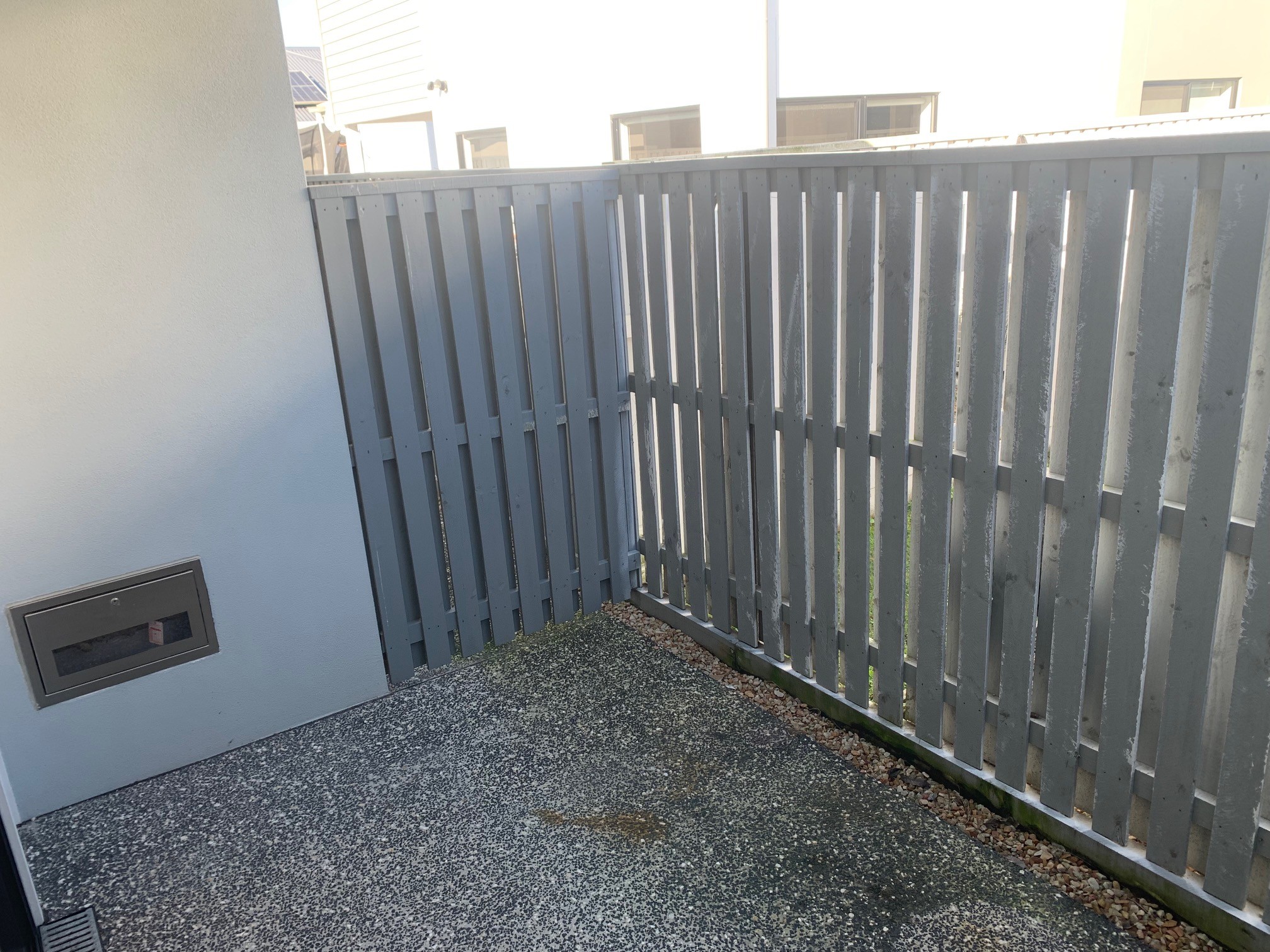 Second view of the patio off the bedroom