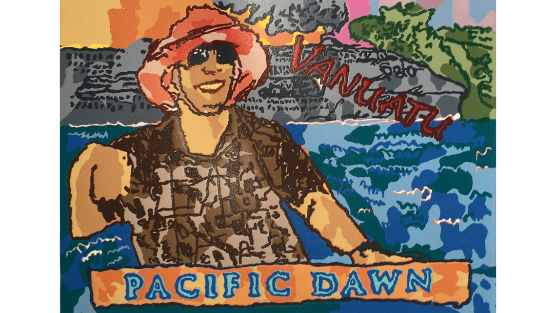 Nathan - Pacific Dawn Postcard Nathan Langdown's artwork, Pacific Dawn Postcard